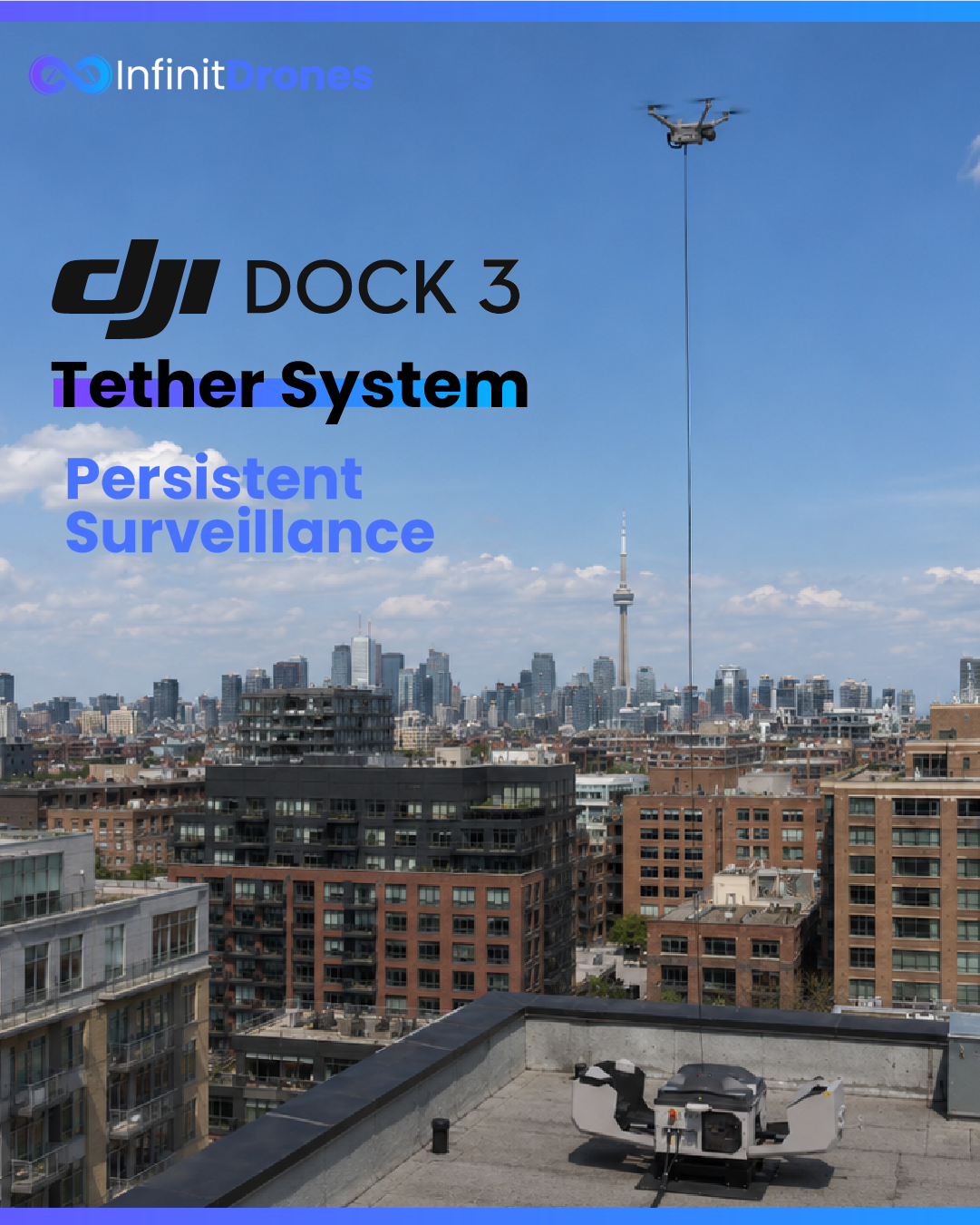 Infinit Drones Corp Dock 3 With Tether System (Persistent Surveillance)