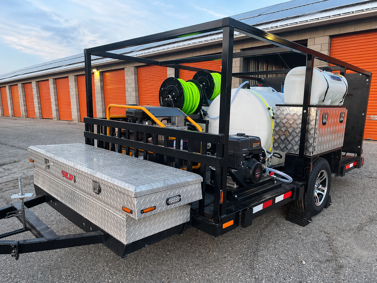 Infinit Drones Corp Turnkey Power Washing Trailer Solution | Mobile Cleaning System